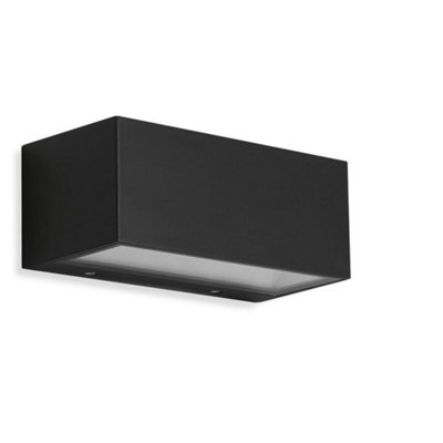 Telefunken Integrated Led Black Outdoor Wall Light from B&Q