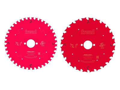 Freud Cobalt F03fs09893 Wood Circular Saw Blade Pack 190 X 30 X 2.4Mm X 24T / 40T Fre03fs09893 Size 2