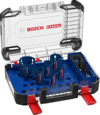 Bosch Professional Tough Material Hole Saw Set22/25/35/40/51/68 mm (8-Pc) from B&Q