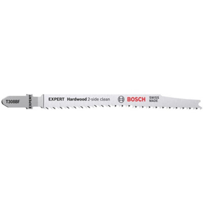 Bosch Professional Expert "hardwood 2-Side Clean" T 308 Bf Jigsaw Blade 5-Pc from B&Q