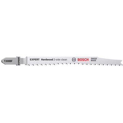 Bosch Professional Expert "hardwood 2-Side Clean" T 308 Bf Jigsaw Blade100 Pack from B&Q