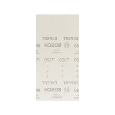Bosch Professional Expert M480 Sanding Net For Orbital Sanders115 X 230 mmG 320 from B&Q