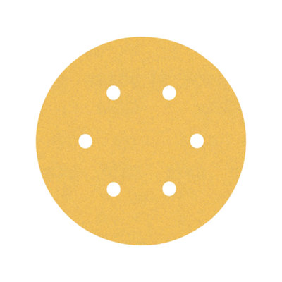 Bosch Professional Expert C470 Sandpaper150mm6 HolesG 120 For Random Orbital Sanders from B&Q