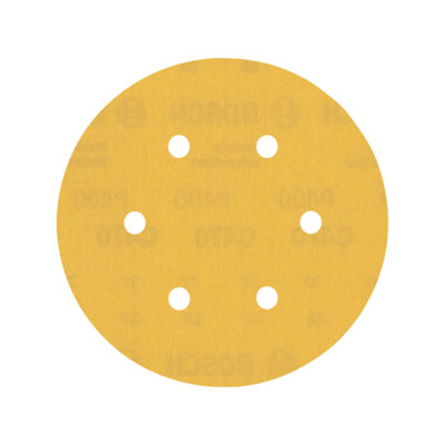 Bosch Professional Expert C470 Sandpaper150mm6 HolesG 400 For Random Orbital Sanders from B&Q
