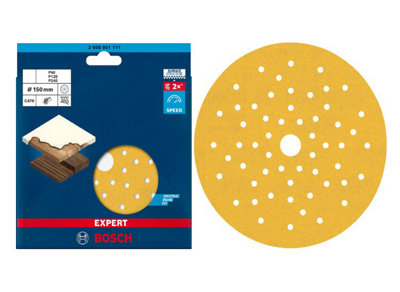 Bosch Mixed Grit Expert For Wood And Paint Sanding Sheets (12/pack) (To Fit: Bosch Gex 34-150 & Gex 40-150 Sanders) from B&Q