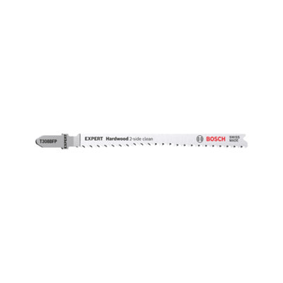 Bosch Professional Expert Hardwood Jigsaw Blade T 308 Bfp2-Side Clean from B&Q