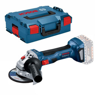 Bosch Gwx 18V-7 X-Lock 18V 115mm Brushless Angle Grinder Bare + Lboxx 06019H9104 from B&Q