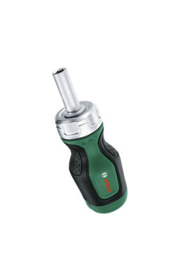 Bosch Hand Tools Stubby Bit Ratchet Screwdriver + 6 Bits 1600A027Pk from B&Q
