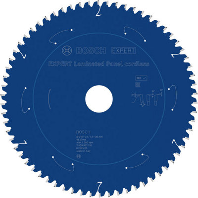 Bosch Expert Laminated Panel Circular Saw Blade 216 X2.1/1.4X30mm T66 2608902130 from B&Q