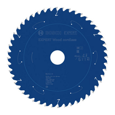 Bosch Expert Wood Cordless Circular Saw Blade 210 X 2/1.4 X 30 mm T48 2608902160 from B&Q