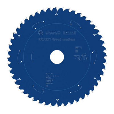 Bosch Expert Wood Cordless Circular Saw Blade 216X 1.7/1.2 X 30mm T48 2608902162 from B&Q