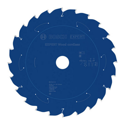 Bosch Expert Wood Cordless Circular Saw Blade 250X 2.1/1.6 X 30mm T24 2608902171 from B&Q
