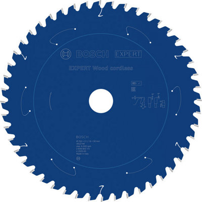 Bosch Expert Wood Cordless Circular Saw Blade 250X 2.1/1.6 X 30mm T48 2608902172 from B&Q
