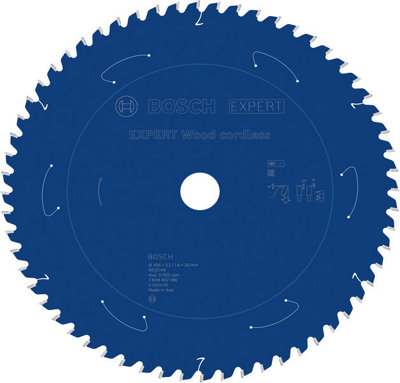 Bosch Expert Wood Cordless Circular Saw Blade 305X 2.2/1.6 X 30mm T60 2608902186 from B&Q
