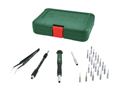 Bosch Hand Tools Precision Bit Screwdriver Set 24-Piece 1600A039Ht from B&Q