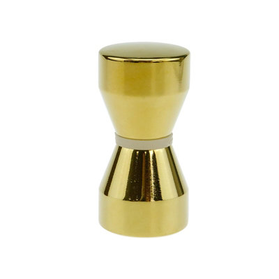 Nes Home Cone Brushed Brass Aluminium Shower Door Knob Handle from B&Q