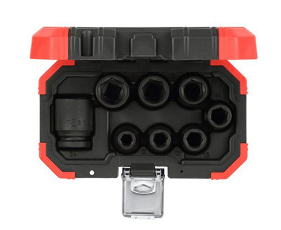 B&Q -  Impact Socket Set 1/2" 8Pcs R63003008