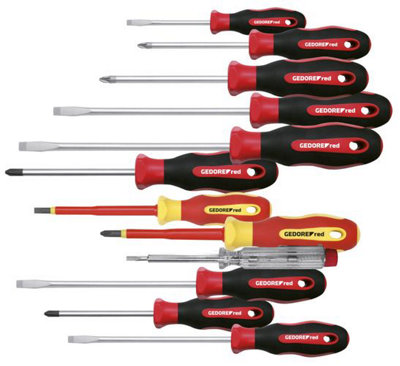 GEDORE Screwdriver Set Ph+Pz+Ls 2C-Handle 12Pcs from B&Q