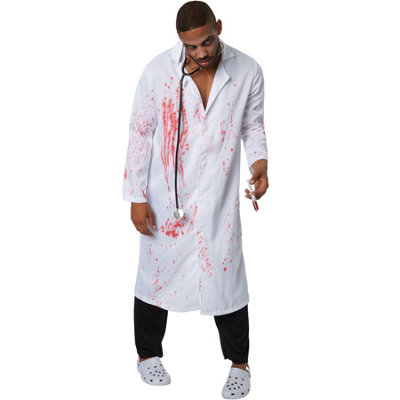Tectake Scary DoctorHalloween Fancy Dress Costume For Men 302286Black/white M from B&Q