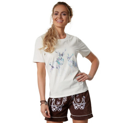 B&Q -  Deer Crossing T-ShirtUnisex -302866White M