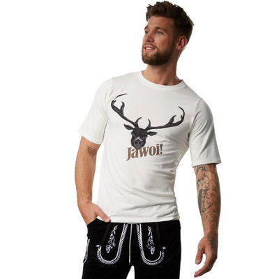 B&Q -  Deer T-ShirtTop For Men -302879White Xxl