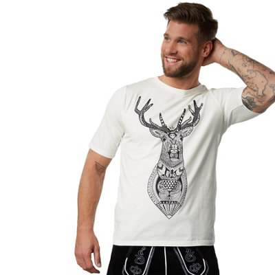 B&Q -  Stag T-ShirtTop For Men -302882White L