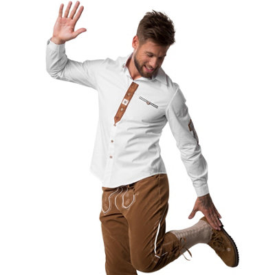 B&Q -  Franzl ShirtOktoberfest Costume For Men -303003White Xl