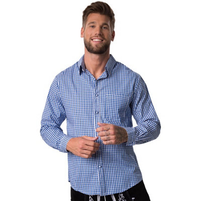 B&Q -  Xaverl ShirtOktoberfest Costume For Men -303008Blue/white Xl