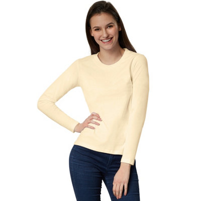 B&Q -  Women  Long-Sleeved Top -304106Beige M
