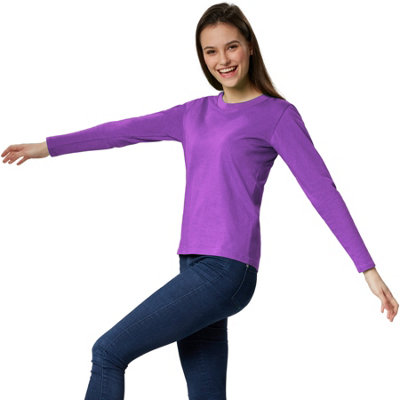 B&Q -  Women  Long-Sleeved Top -304143Purple Xl