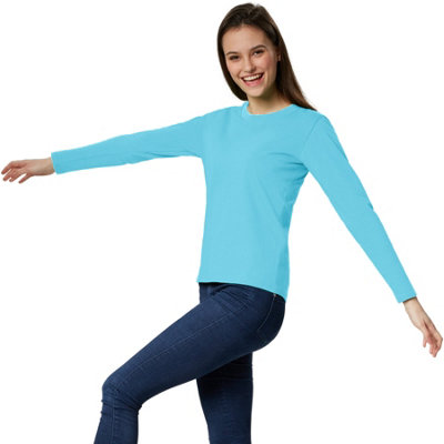 B&Q -  Women  Long-Sleeved Top -304147Light Blue L