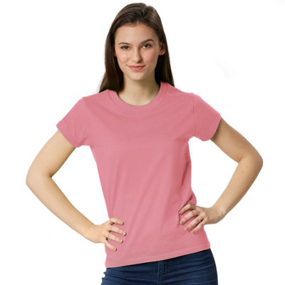 B&Q -  T-ShirtPlain Top For Women -304199Rose Xxl