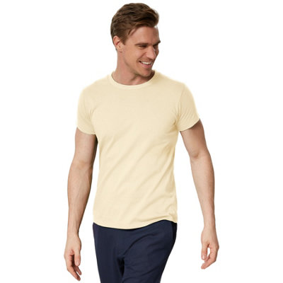 B&Q -  T-ShirtBasic Top For Men -304253Beige Xl