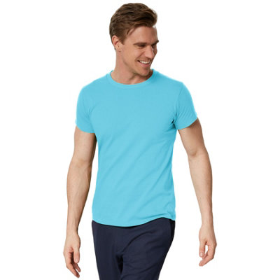 B&Q -  T-ShirtBasic Top For Men -304282Light Blue L