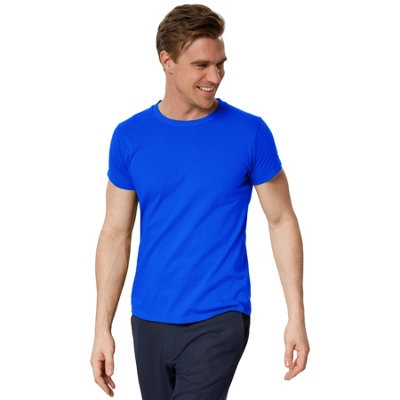 B&Q -  T-ShirtBasic Top For Men -304289Blue Xxl