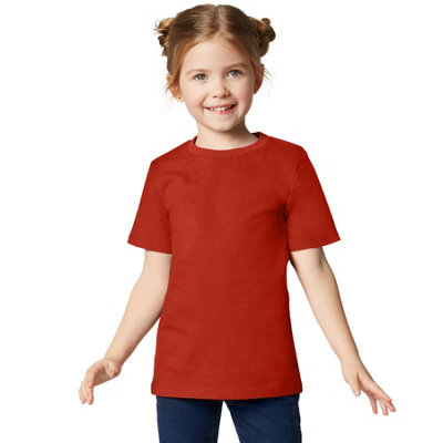 B&Q -  T-ShirtUnisex Top For Children -304341Dark Red 116 (5-7Y)