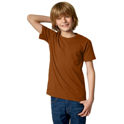 B&Q -  T-ShirtUnisex Top For Children -304376Brown 116 (5-7Y)