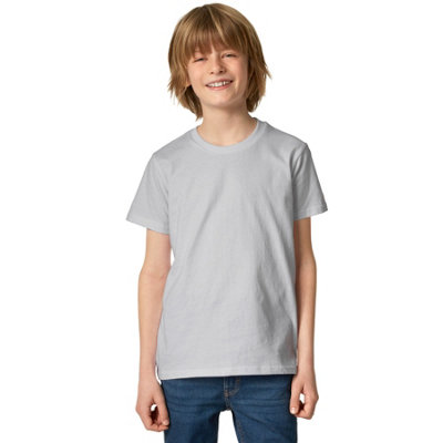 B&Q -  T-ShirtUnisex Top For Children -304384Light Grey 152 (12-14Y)