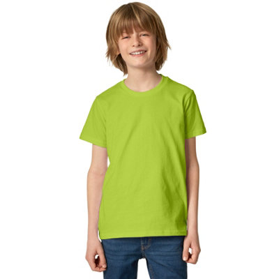 B&Q -  T-ShirtUnisex Top For Children -304392Bright Green 128 (8-10Y)