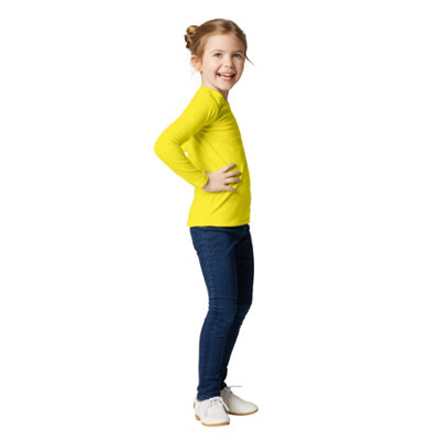 B&Q -  Children  Long-Sleeved Top -304418Yellow 140 (10-12Y)