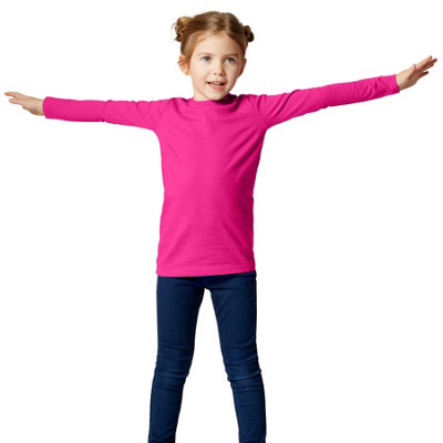 B&Q -  Children  Long-Sleeved Top -304435Pink 104 (3-4Y)