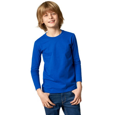 B&Q -  Children  Long-Sleeved Top -304450Blue 104 (3-4Y)