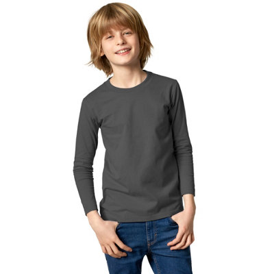B&Q -  Children  Long-Sleeved Top -304473Grey 140 (10-12Y)
