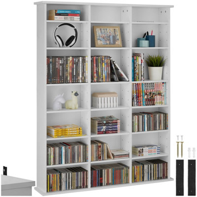 Tectake Shelves Stevie21 CompartmentsHeight-AdjustableRemovable Shelves White Matt from B&Q