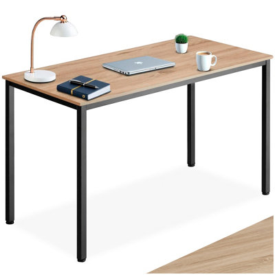 Tectake Desk VanportHeight-Adjustable Plastic Feet 60 CmIndustrial Wood LightOak Sonoma from B&Q
