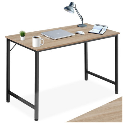 Tectake Desk JenkinsComputerWritingStudy Table 120 CmIndustrial Wood LightOak Sonoma from B&Q