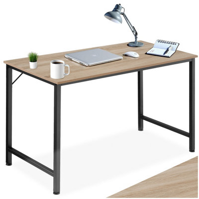 Tectake Desk JenkinsComputerWritingStudy Table 140 CmIndustrial Wood LightOak Sonoma from B&Q
