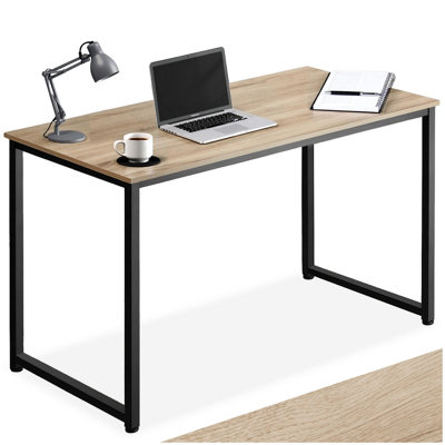 Tectake Desk FlintWritingStudyComputer Office Table 140 CmIndustrial Wood LightOak Sonoma from B&Q