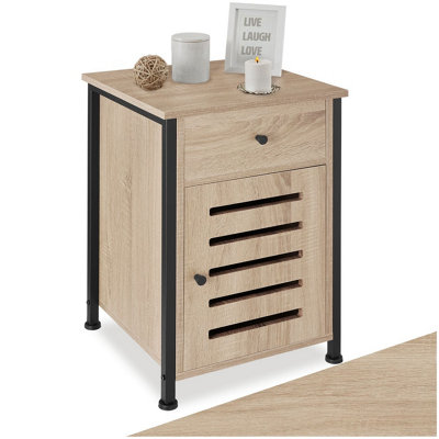 B&Q -  Bedside Table Waterford  Industrial Wood LightOak Sonoma