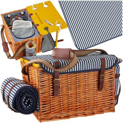 B&Q -  Picnic Basket RugenFor 4 PeopleWith Cooler Compartment & Accessories